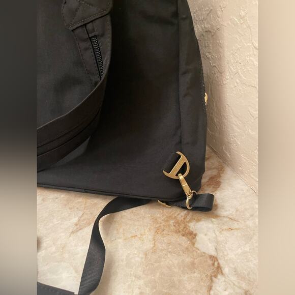 Baggallini Naples convertible Black Backpack with Gold Details main image 8